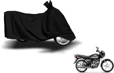 Amanzo Waterproof Two Wheeler Cover for Hero(Splendor Plus, Black)