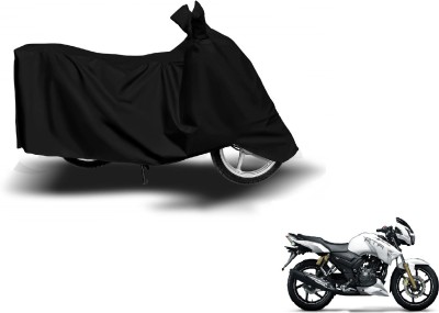 Amanzo Waterproof Two Wheeler Cover for TVS(Apache RTR 180, Black)