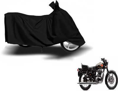 Amanzo Waterproof Two Wheeler Cover for Royal Enfield(Bullet 500, Black)