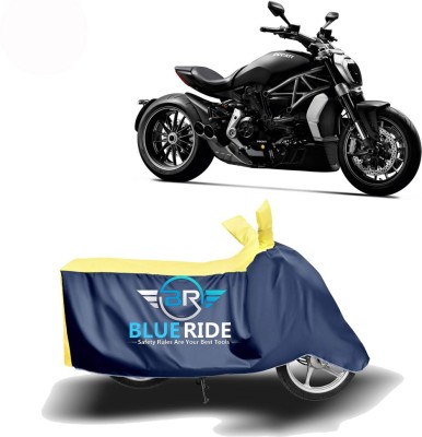 BLUERIDE Two Wheeler Cover for Ducati(XDiavel, Blue, Yellow)