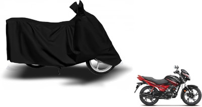 Amanzo Waterproof Two Wheeler Cover for Hero(Glamour, Black)