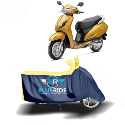 BLUERIDE Two Wheeler Cover for Honda(Activa 6G, Blue, Yellow)