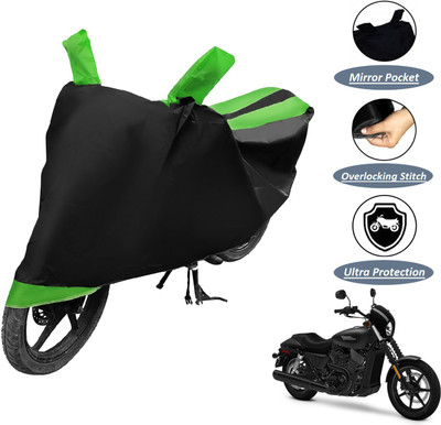 Amanzo Waterproof Two Wheeler Cover for Harley Davidson(Street 750, Green)