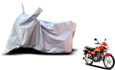 Amanzo Waterproof Two Wheeler Cover for Hero(HF Deluxe Eco, Silver)