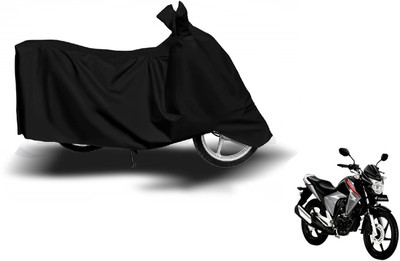 Amanzo Waterproof Two Wheeler Cover for Honda(Unicorn Dazzler, Black)