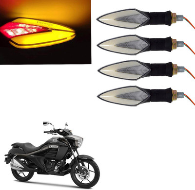 Vagary Front, Rear LED Indicator Light for Suzuki Universal For Bike(Red, Yellow)
