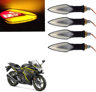 Vagary Front, Rear LED Indicator Light for Honda CBR 250R(Red, Yellow)
