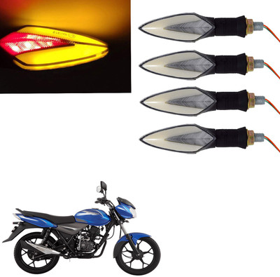 Vagary Front, Rear LED Indicator Light for Bajaj Discover 100 DTS-i(Red, Yellow)