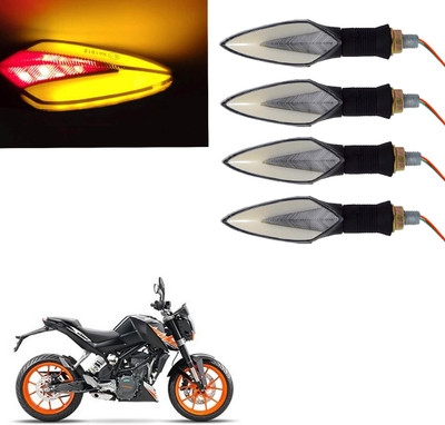 Vagary Front, Rear LED Indicator Light for KTM Duke 200(Red, Yellow)