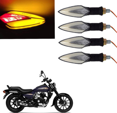 Vagary Front, Rear LED Indicator Light for Bajaj Avenger 200(Red, Yellow)