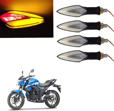 Vagary Front, Rear LED Indicator Light for Suzuki Gixxer(Red, Yellow)