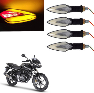 Vagary Front, Rear LED Indicator Light for Bajaj Pulsar 180(Red, Yellow)