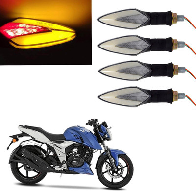 Vagary Front, Rear LED Indicator Light for TVS Apache RTR 160(Red, Yellow)