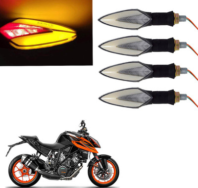 Vagary Front, Rear LED Indicator Light for KTM Universal For Bike(Red, Yellow)