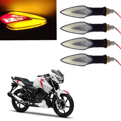 Vagary Front, Rear LED Indicator Light for TVS Apache RTR 160(Red, Yellow)