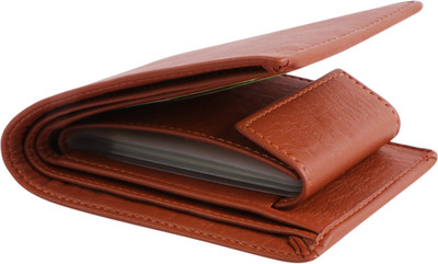 Ruhi Men Casual Brown Artificial Leather Wallet(11 Card Slots)