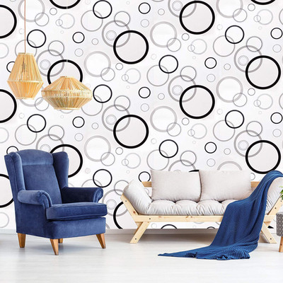 Design Studio Paper Decorative White Wallpaper(L x W: 1000 cm x 53 cm)