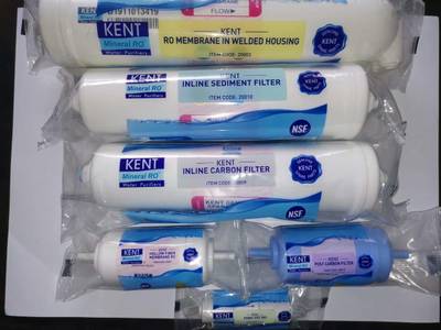 KENT Original Spare Pack - Sediment Filters , Carbon Filter , RO Membrane , Post Carbon Filter , UF Hollow Fibre Membrane and Frt 550 ml Solid Filter Cartridge  (0.005, Pack of 8)
