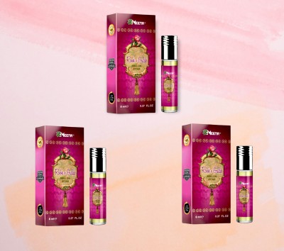 MEENA ROOH E GULAB (PACK OF 3) Floral Attar(Floral, Natural, Rose)