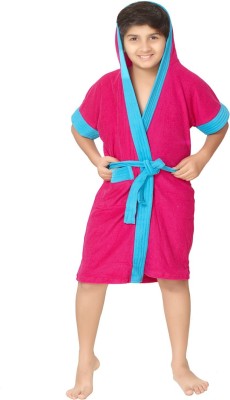 Sand Dune Rani Free Size Bath Robe(1 Kids Bathrobe, For: Baby Boys & Baby Girls, Rani)