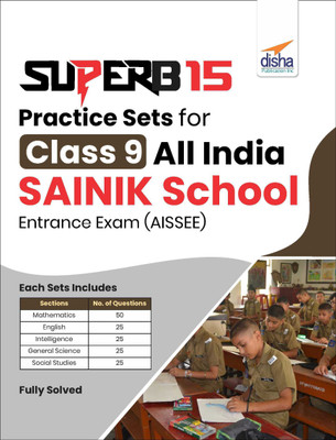 Superb 15 Practice Sets for Class 9 All India Sainik School Entrance Exam (Aissee)(English, Paperback, unknown)