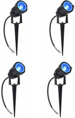 Ravi's Enterprise 5 W Basic Round Plug & Play LED Bulb(Blue, Pack of 4)