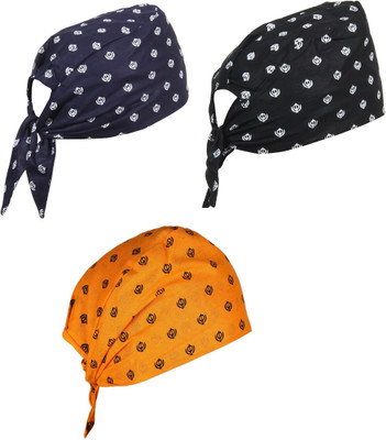 Bismaadh Solid Skull Cap Cap(Pack of 3)