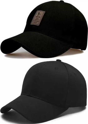 blutech Solid, Self Design Sports/Regular Cap Cap(Pack of 2)