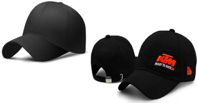 RD YTR Embroidered, Solid, Striped, Self Design Sports/Regular Cap Cap(Pack of 2)