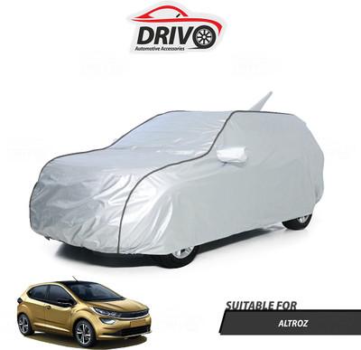DREVO Car Cover For Tata Altroz (With Mirror Pockets)(Silver)