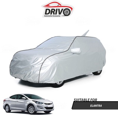 Drivo Car Cover For Hyundai Elantra (With Mirror Pockets)(Silver)