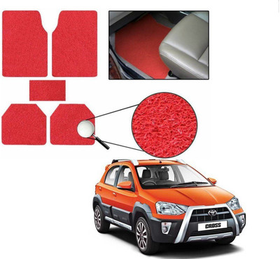 KOZDIKO PVC Standard Mat For  Toyota Etios Cross(Red)