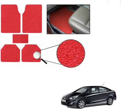 KOZDIKO PVC Standard Mat For  Hyundai Verna Fluidic(Red)