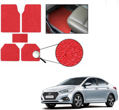 KOZDIKO PVC Standard Mat For  Hyundai Verna(Red)