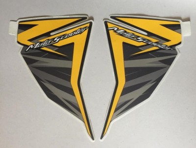 HRBull Sticker & Decal for Bike(Multicolor, Yellow)