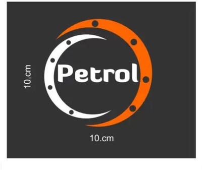 RUDRANSH Sticker & Decal for Car & Bike(White, Orange)
