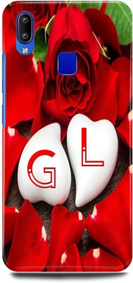 JUGGA Back Cover for Vivo Y91, 1811, G LOVES L NAME,G NAME, L LETTER, ALPHABET,G LOVE L NAME(Red, Hard Case, Pack of: 1)