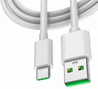 ZSIV USB Type C Cable 2 A 1 m Original 6A usb c cable 65w 50w 30w for all smartphone vooc fast & quick charging type - c cable 1 m cable(Compatible with Realme,Oppo.mi redmi.vivo xiaomi, White, One Cable)