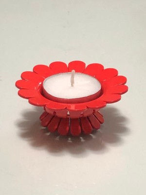 MECHi Mechi001 Steel (Pack of 2) Table Diya Set(Height: 1 inch)