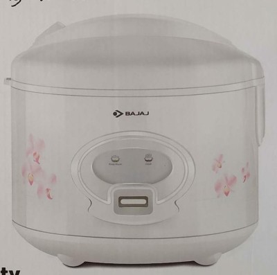 BAJAJ NEW RCX 21 DELUXE Electric Rice Cooker with Steaming Feature(3.3 L, White)