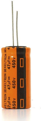 jivith KELTRON 47 uF/450 V Radial Electrolytic Capacitor pack of 2 units Electronic Components Electronic Hobby Kit