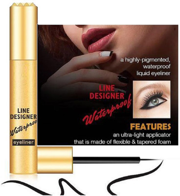 tanvi27 intense black color with a high-shine finish Eyeliner 8 ml(black)