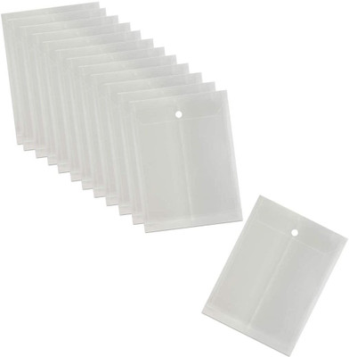 SHINING ZON HEVY PLASTIC PolyPropylene Document File(Set Of 6, Transparent)