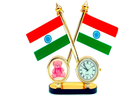 WOLCH Indian Flag Double Sided Wind Car Dashboard Flag(Nylon)