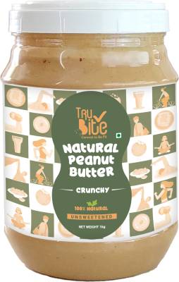 Trubite Natural Peanut Butter (Crunchy) (2.5kg) | Unsweetened | 30g Protein | Non GMO 2.5 kg