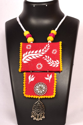 DOM Fabric Multicolor Jewellery Set(Pack of 1)