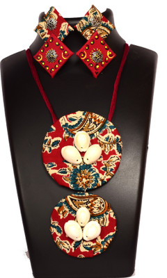 DOM Fabric Multicolor Jewellery Set(Pack of 1)