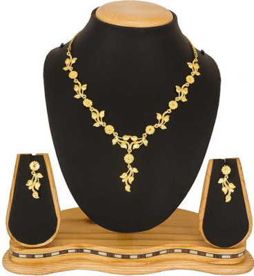 zemon Alloy Gold-plated Gold Jewellery Set(Pack of 1)