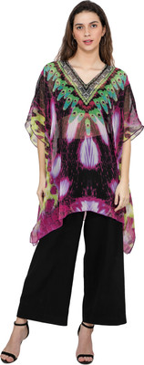 TSM Printed Georgette Women Kaftan