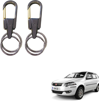 SEMAPHORE Stainless Steel Luxury Ca Keychain Elegance Double Key Ring for Fiat Palio Key Chain